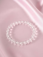 NVR White Crystal Beaded Bracelet for Men & Women | Grab2Buy