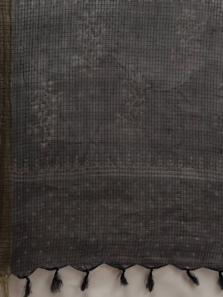 Yufta Women Black Printed Kurta with Sharara & With Dupatta | Grab2Buy