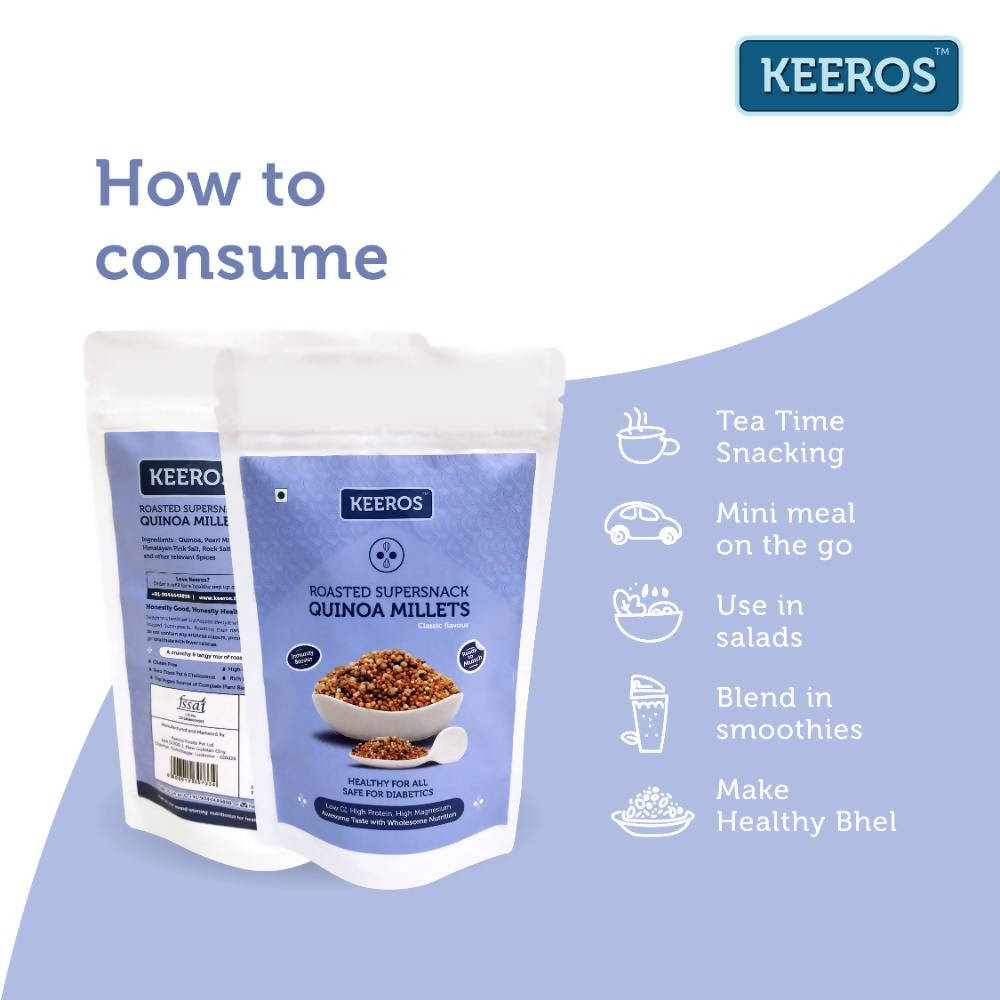 Keeros Roasted Quinoa Millets Classic Flavor | Grab2Buy