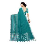 Vamika Rama Green Cotton Silk Weaving Saree (Twitter Rama) | Grab2Buy