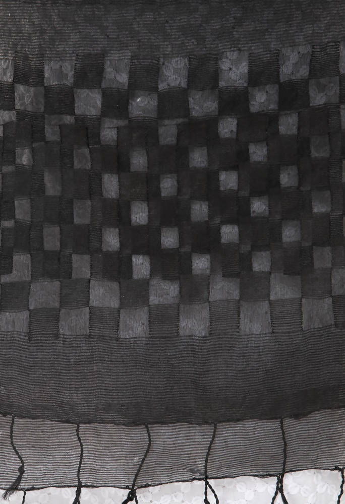 Mominos Fashion Black Buta Cut Dupatta | Grab2Buy