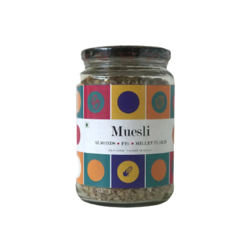 Fresh Mills Muesli with Almonds-Fig-Millet Flakes | Grab2Buy