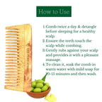 The Pure Story Oil Infused Neem Wood Wide Tooth Comb