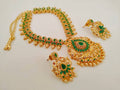 Uncuts & Emeralds Peacock Bridal Green Jewelry | Grab2Buy