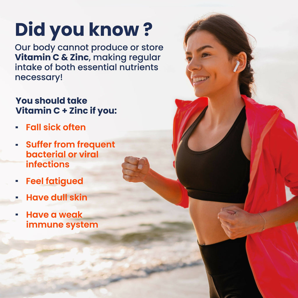 Wellbeing Nutrition Organic Vitamin C + Zinc Effervescent Tablets | Grab2Buy