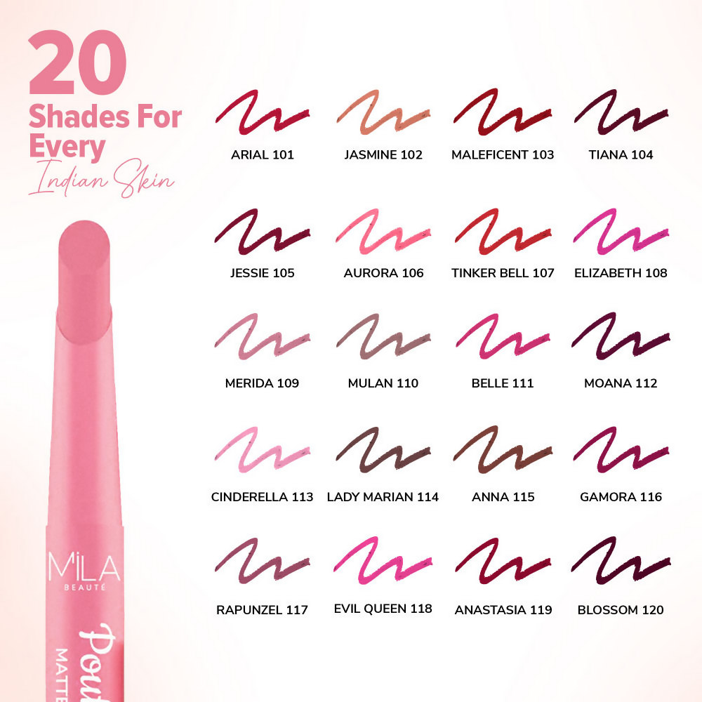 Mila Beaute Pout It Out Long Lasting & Matte Finish Lip Crayon Lipstick - Maleficent | Grab2Buy