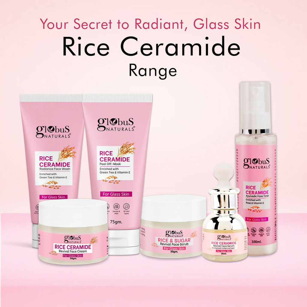 Globus Naturals Rice Ceramide Peel Off Mask, For Korean Glass Skin | Grab2Buy
