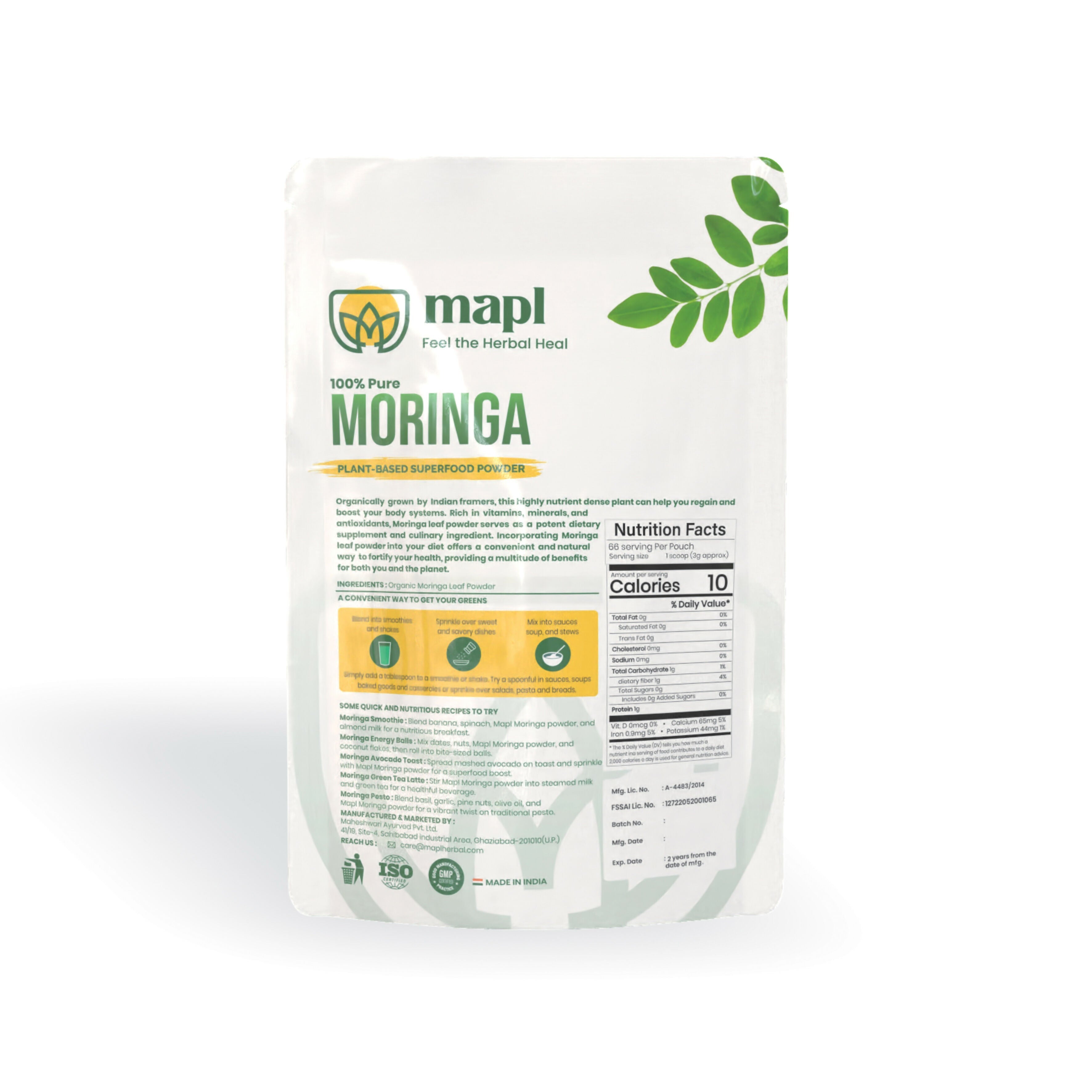 MAPL Pure Moringa Leaf Powder | Grab2Buy