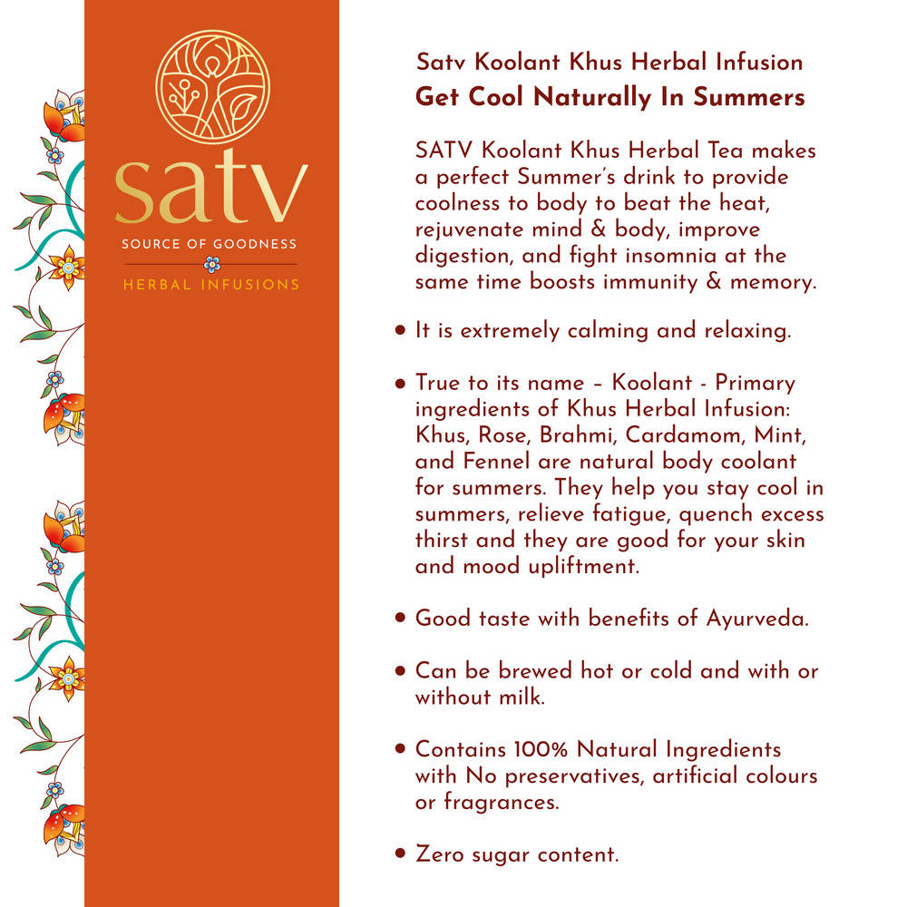 Satv Koolant Khus Herbal Infusion Tea | Grab2Buy