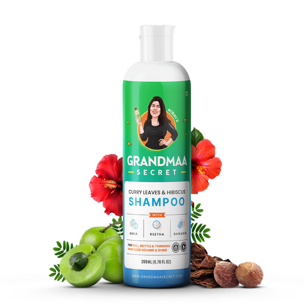 Nidhi'S Grandmaa Secret Curry Leaf & Hibiscus Shampoo | Grab2Buy