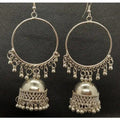MS Fashion India Party Wear Silver Ring Tassel Jhumka Earrings | Grab2Buy