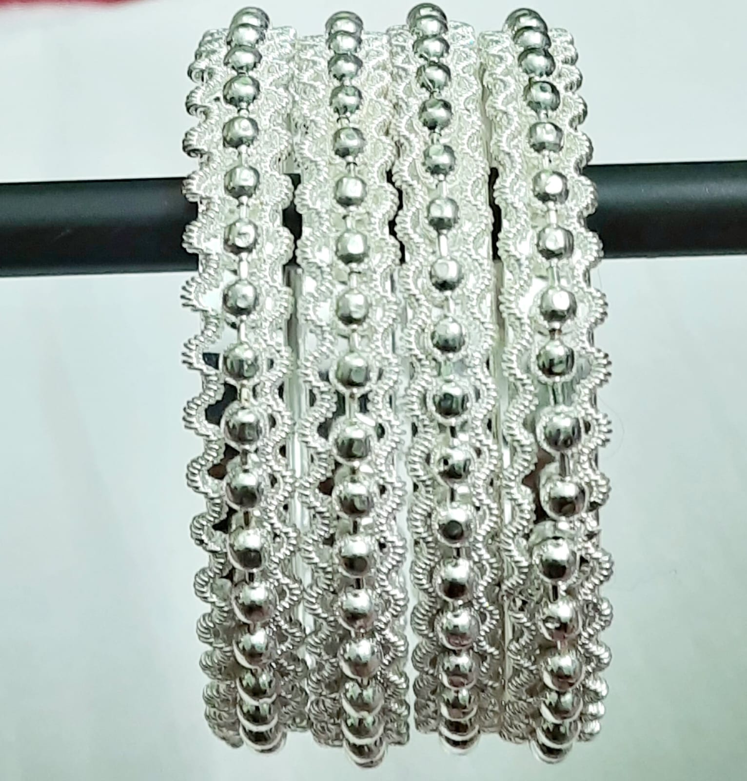 Elite Trading Silver Bangles for Women Traditional & Everyday Wear/Odissi dance acessory | Grab2Buy