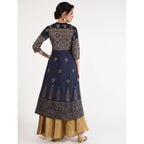 Cheera Women's Hand Block Print Anarkali Kurta (CH-031K) | Grab2Buy