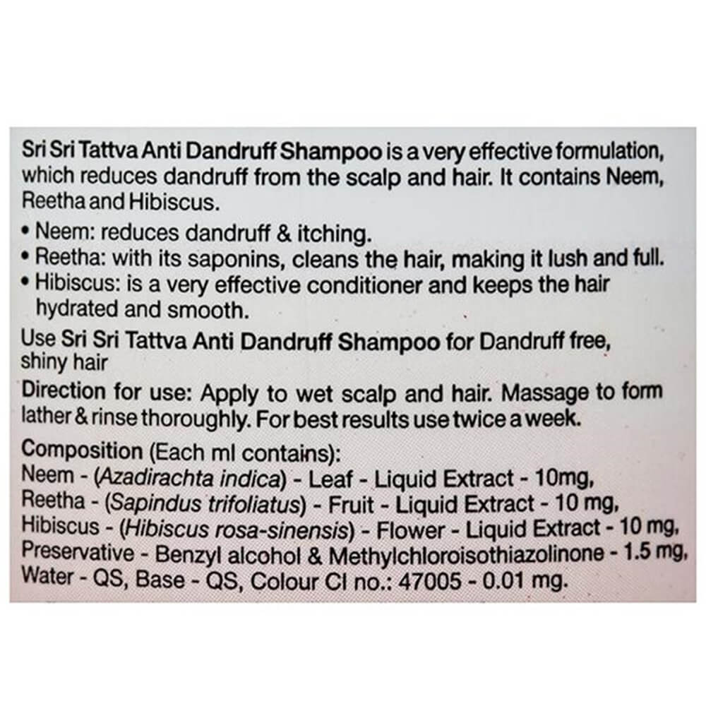 Sri Sri Tattva Anti Dandruff Shampoo | Grab2Buy