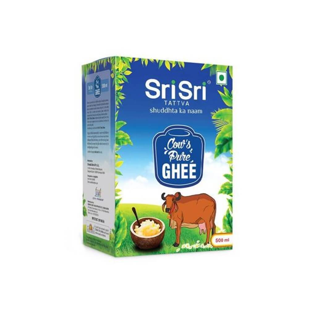 Sri Sri Tattva Cow's Pure Ghee | Pure Cow Ghee for Better Digestion and Immunity | Pure A2 Cow Ghee | Grab2Buy