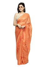 Mominos Fashion Orange Color Bhagalpuri Saree | Grab2Buy