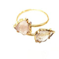Bling Accessories Natural Stone Crystal Arrow Cuff Bracelet | Grab2Buy