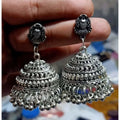 MS Fashion India Oxidized Light Weight Silver Jhumka Earrings | Grab2Buy