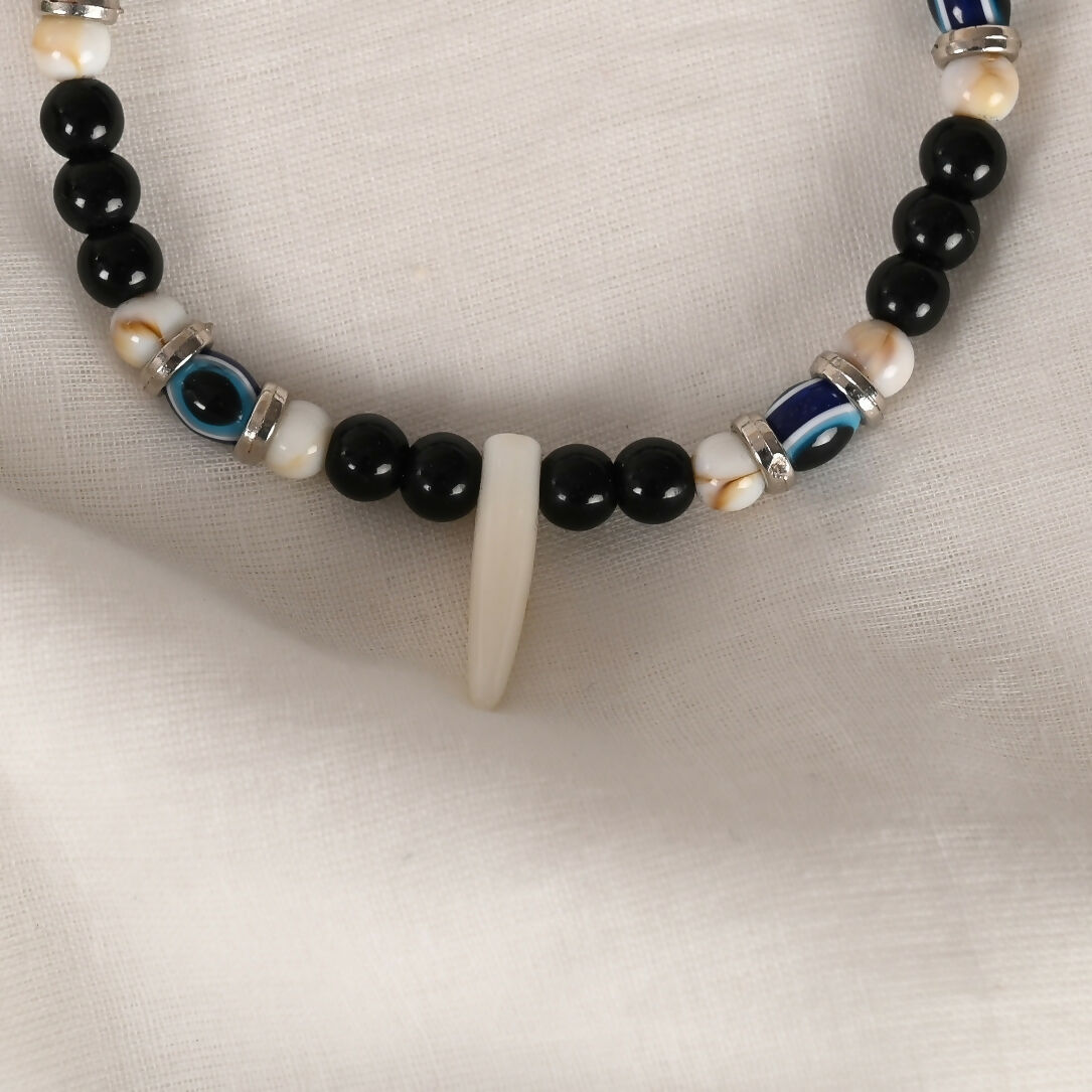 NVR Men & Women Pearl Evil Eye Adjustable Bracelet | Grab2Buy
