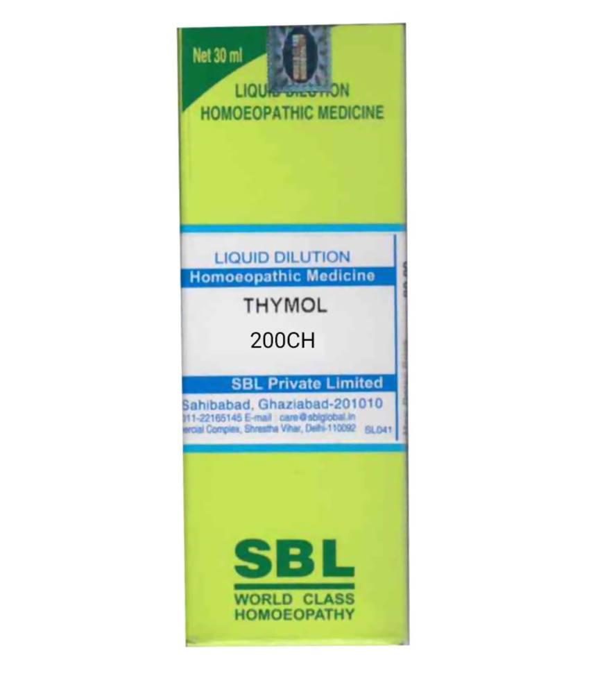SBL Homeopathy Thymol Dilution - Limited Time Offer | Grab2Buy
