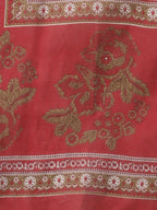 Yufta Women Maroon Floral Printed Regular Thread Work Pure Cotton Kurta with Palazzo & With Dupatta | Grab2Buy