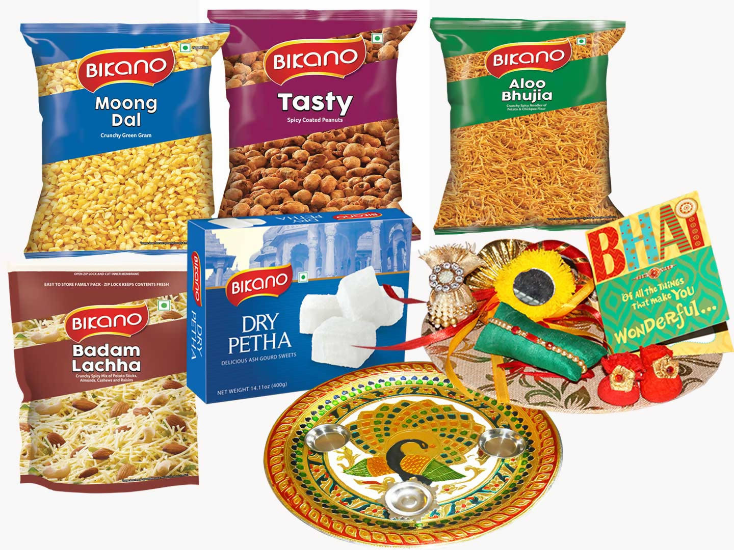 Bikano Namkeen Magic Rakhi Puja Thali | Grab2Buy