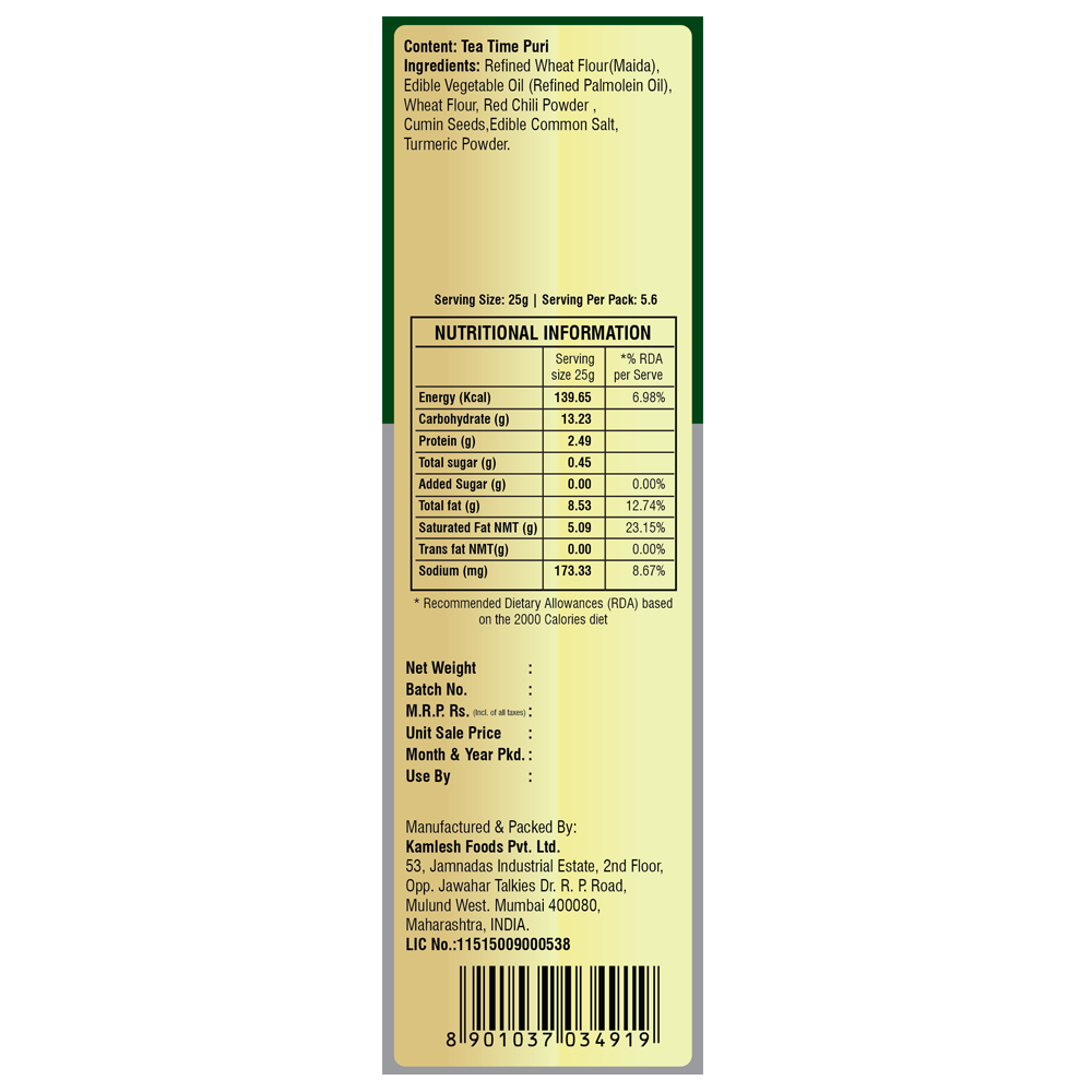 Girnar Chai Nashta - Tea Time Puri | Grab2Buy