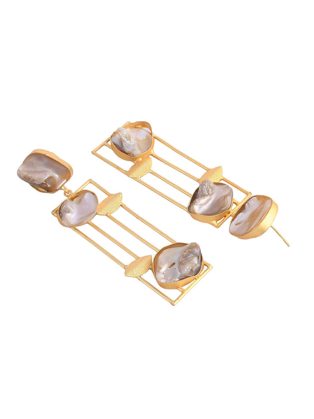 VOJ Women Gold Color stainless steel Earrings | Grab2Buy