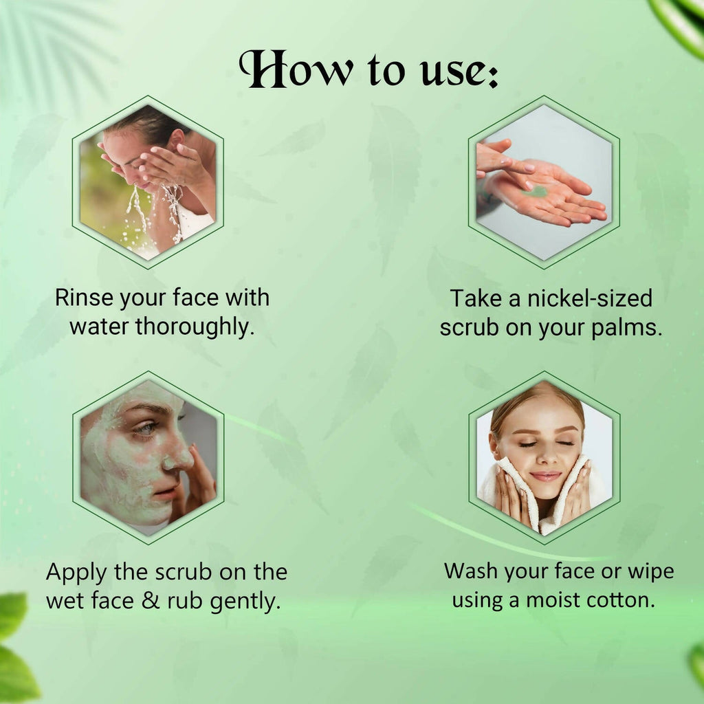 NutriGlow Neem & Tulsi Face Scrub | Grab2Buy