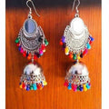 MS Fashion India Muskan Fancy Oxidized Multi color Beaded Earrings | Grab2Buy