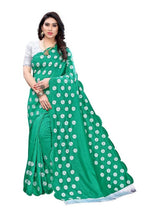 Vamika Zoya Silk Embroidered Rama Green Saree (RAKHI RAMA) | Grab2Buy