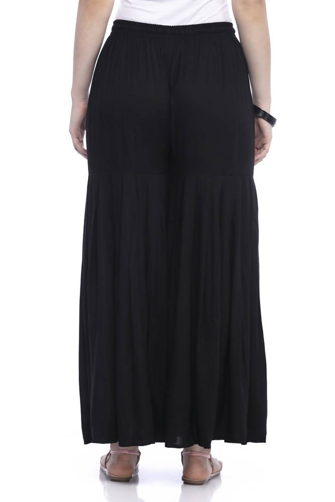 Mominos Fashion Cotton Black Palazzo For Girls | Grab2Buy