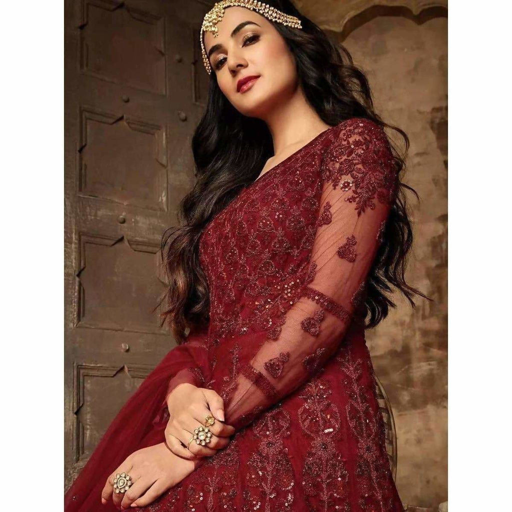 Maisha 7204 hit design on net fabric | Grab2Buy