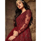 Maisha 7204 hit design on net fabric | Grab2Buy