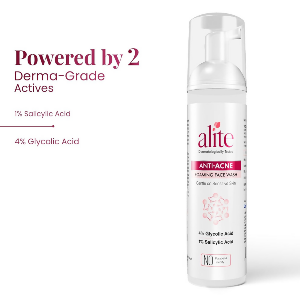 Alite Anti Acne 5-in-1 Foaming Face Wash with 4% Glycolic Acid & 1% Salicylic Acid | Grab2Buy