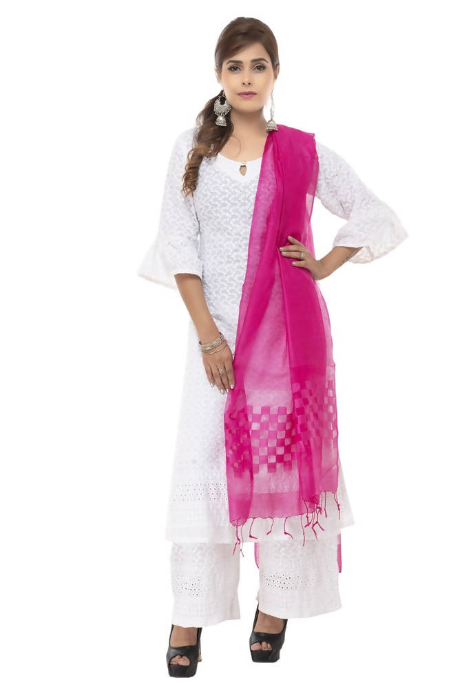 Mominos Fashion Pink Buta Cut Dupatta | Grab2Buy