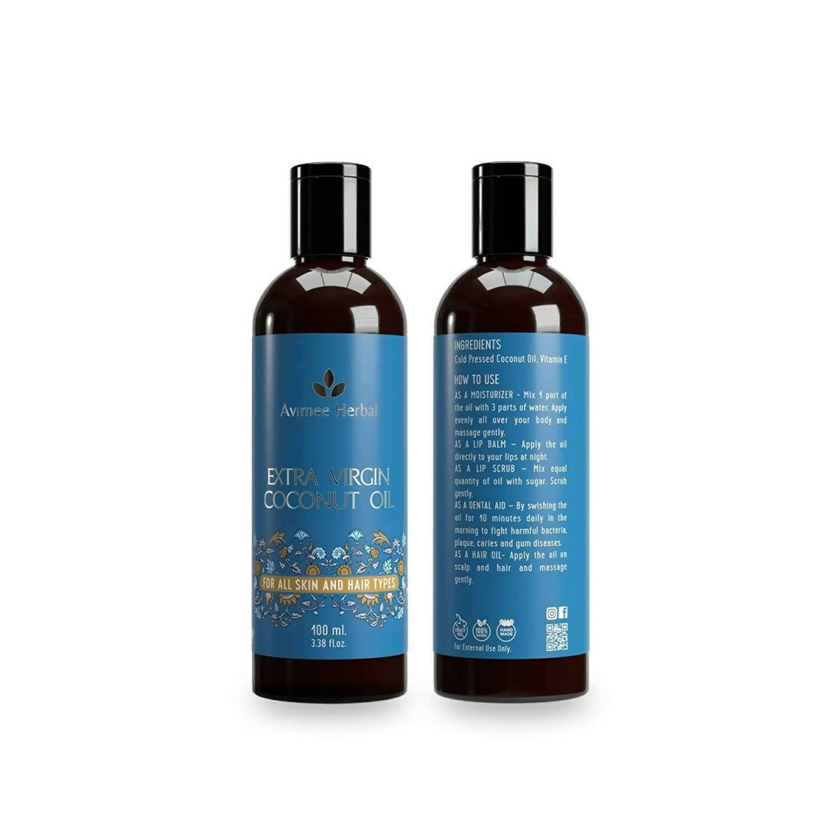 Avimee Herbal Extra Virgin Coconut Oil For Winters, Moisturizes Skin & Hair | Grab2Buy