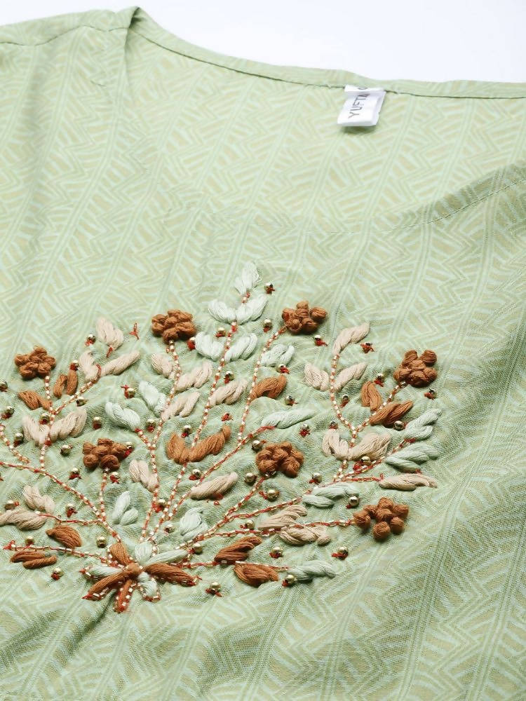 Yufta Silk Green Regular Dress Single | Grab2Buy