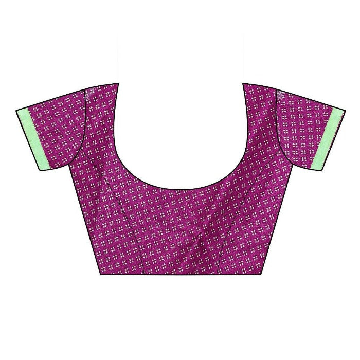 Vamika Purple Mirror Work With Jhalar Khadi Silk Saree (AASHI PURPLE) | Grab2Buy