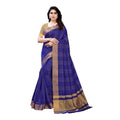 Vamika Navy Cotton Silk Weaving Saree (Anaya Navy Blue) | Grab2Buy