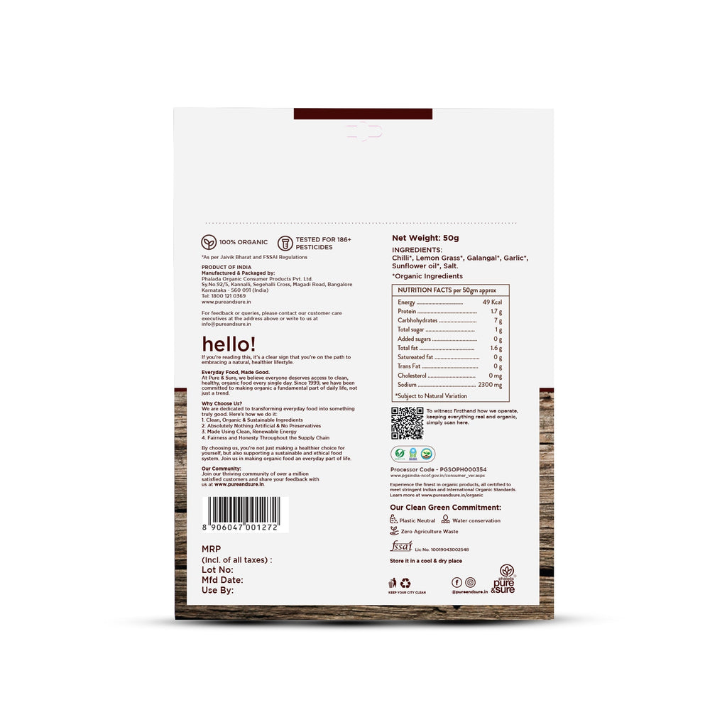 Pure & Sure Organic Red Curry Paste