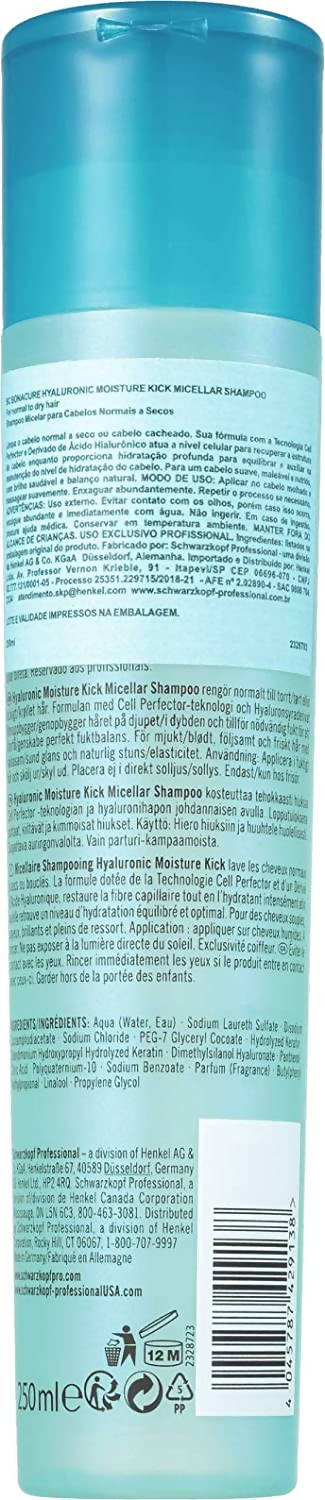 Schwarzkopf Professional BC Bonacure Hyaluronic Moisture Kick Micellar Shampoo | Grab2Buy