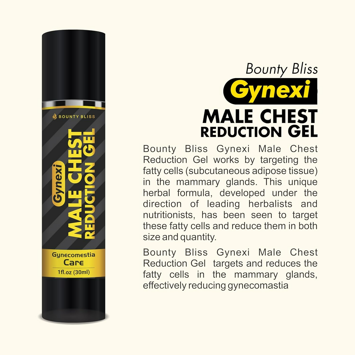 Bounty Bliss Gynexi Male Chest Reduction Gel | Grab2Buy
