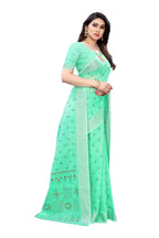Vamika Green Chanderi Designer Saree (DIYA GREEN) | Grab2Buy