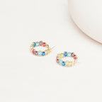 Multi Loops Gold Plated- Ruby Raang | Grab2Buy
