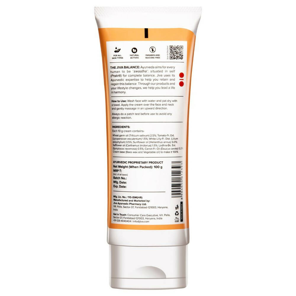 Jiva Ayurveda Carrot Face Cream | Grab2Buy