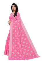 Vamika Light Pink Linen Jari Border Saree | Grab2Buy