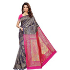 Vamika Banarasi Jaquard Blue Weaving Saree (BANARASI 02) | Grab2Buy