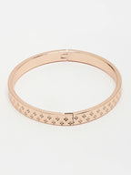 NVR Men's Set of 2 Rhodium-Plated Stainless Steel Kada Bracelet