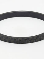 NVR Men's Set of 2 Gold & Black Rhodium-Plated Stainless Steel Kada Bracelet